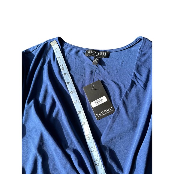 Eloquii Knot Front Pleated Skirt Dress Size 22 Style 124 7592 049 - Picture 10 of 14